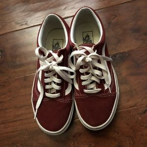 NWOT Women’s Burgundy Vans